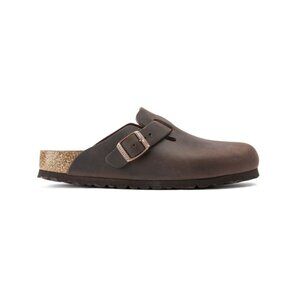 Birkenstock Boston Unisex Oiled Leather Clog Sandals - Habana